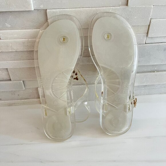 Coach Natalee Jelly Sandals – Size 7 – Clear - Picture 6 of 6